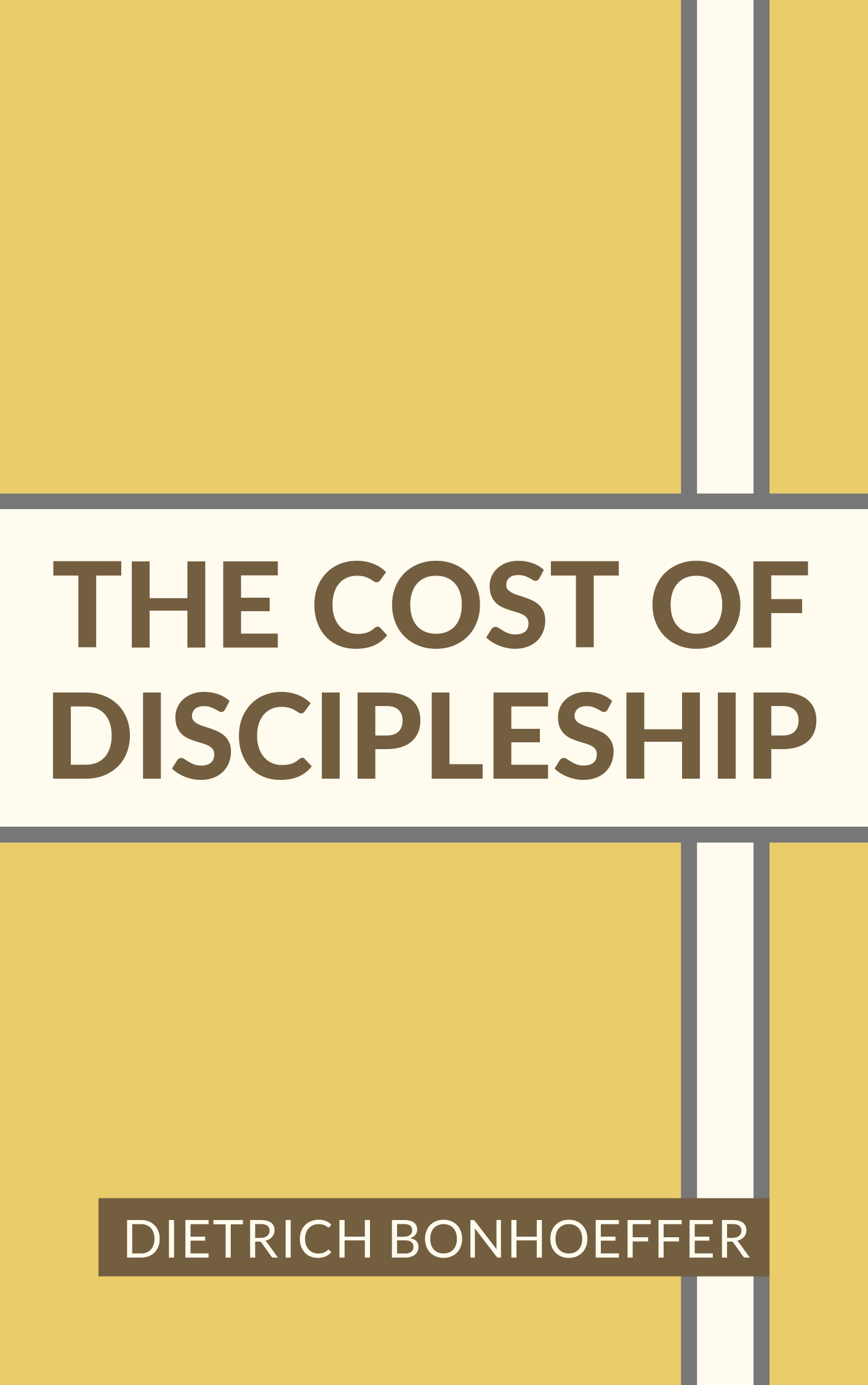 dietrich bonhoeffer book the cost of discipleship